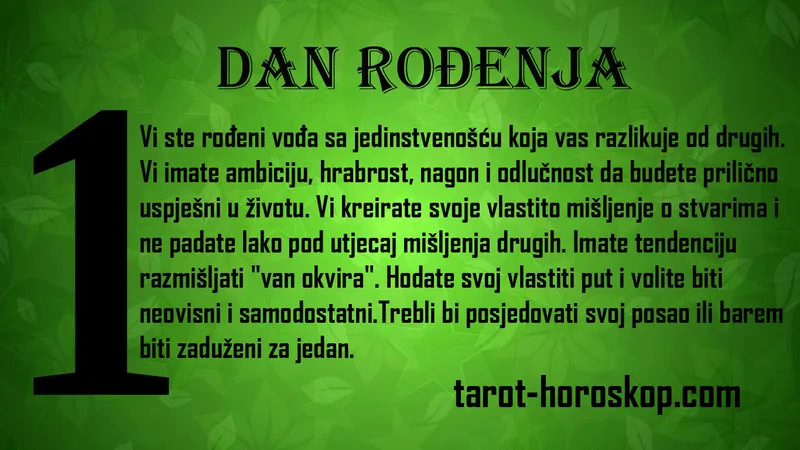 Broj životnog puta 1