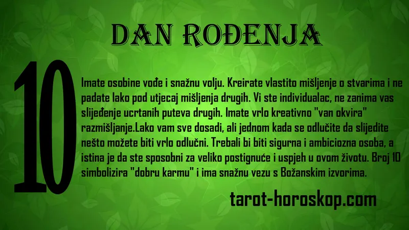 Dan rođenja 10