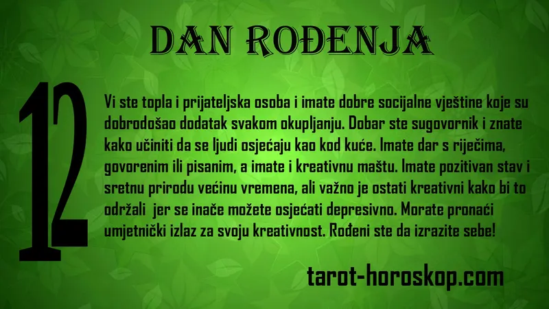 Dan rođenja 12