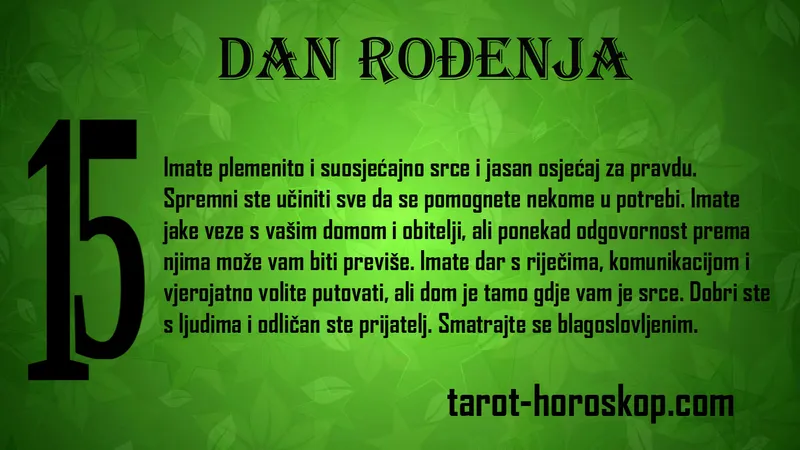 Dan rođenja 15