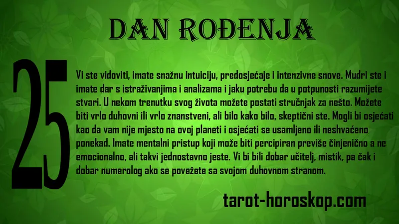 Dan rođenja 25