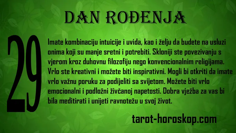 Dan rođenja 29
