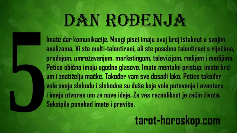 Broj životnog puta 5