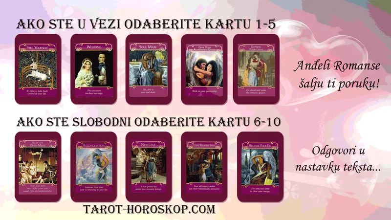 Karte Anđeli Romanse